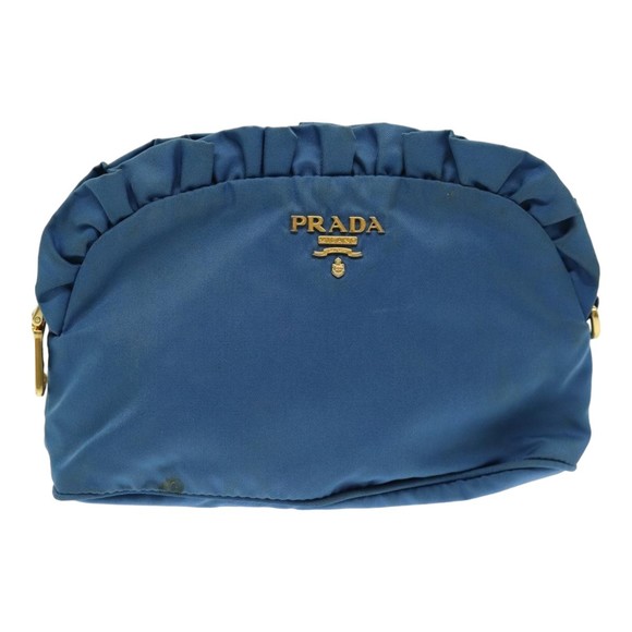 PRADA Pouch Nylon Blue Auth 83739 - Picture 13 of 16